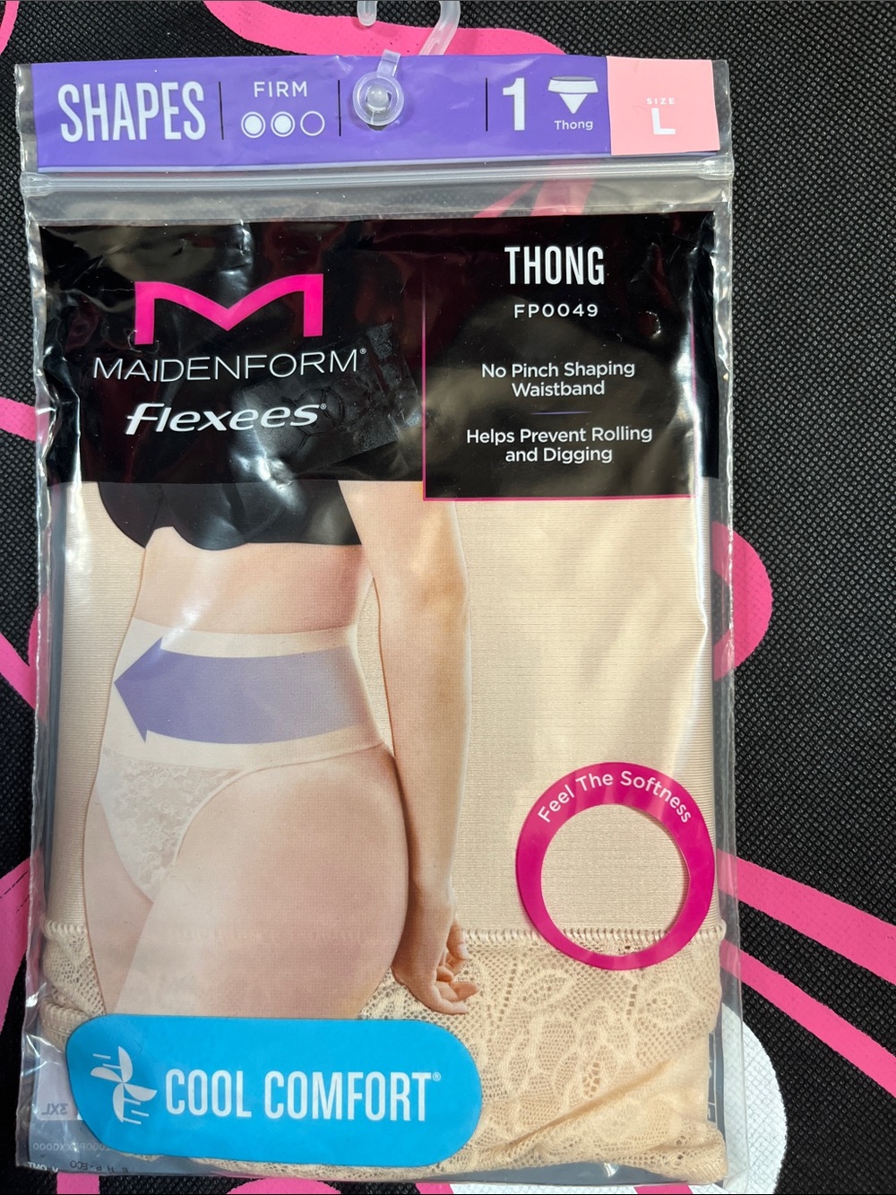 2 for 1 LOW PRICE Maidenform Flexees Cool Comfort Black & Nude Shape wear - Picture 5 of 11